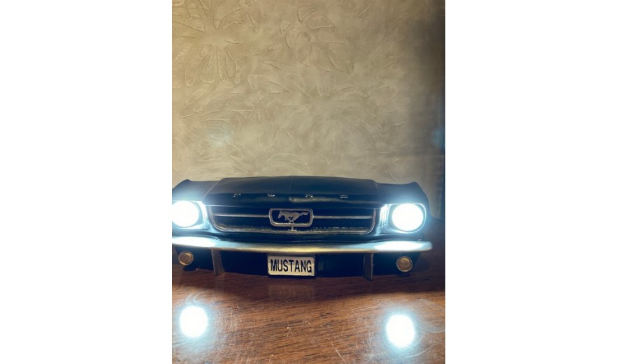 Işıklı Mustang Duvar Obje