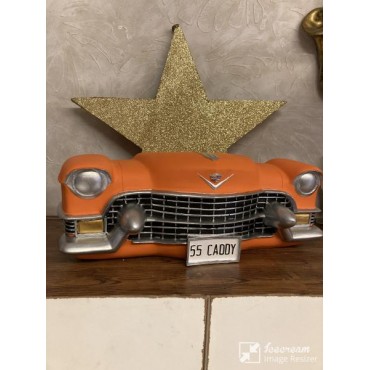 Cadillac Duvar Obje Araba Biblo Turuncu