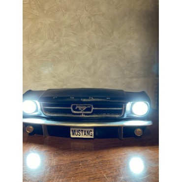 Işıklı Mustang Duvar Obje Araba Siyah