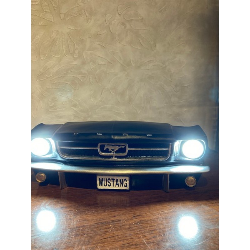 Işıklı Mustang Duvar Obje Araba Siyah