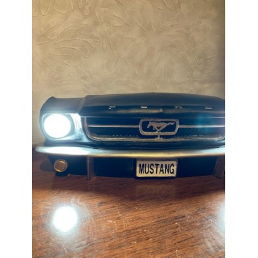 Işıklı Mustang Duvar Obje Araba Siyah