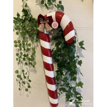 Dev Boy Baston Şeker: XXL Yılbaşı Dekorasyonu - Göz Alıcı Kırmızı & Beyaz