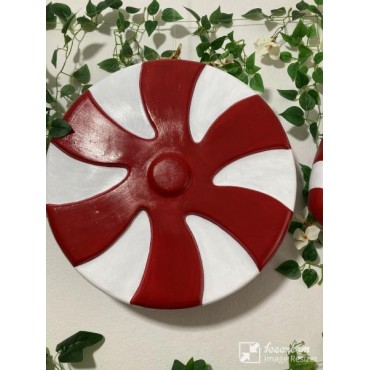 Dev Boy Yuvarlak Şeker: XXL Yılbaşı Dekorasyonu - Göz Alıcı Kırmızı & Beyaz