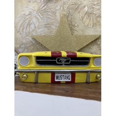 Işıklı Mustang Duvar Obje Araba Sarı Kırmızı
