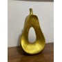 Soyut Tasarım Gold Dekoratif Armut Obje, Salon, Ofis ve Konsol Üstü Armut Biblo