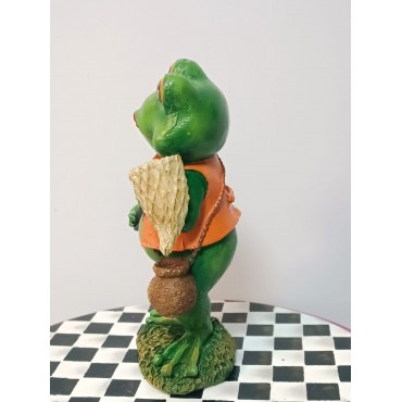 Gezgin Kurbağa Dekoratif Biblo, Vintage Stil Kurbağa Dekor