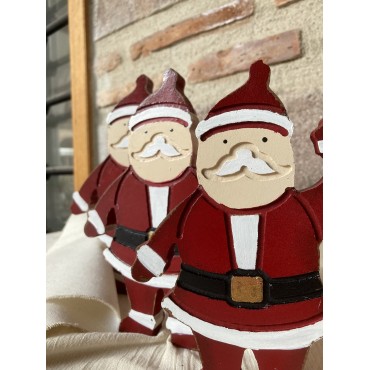 Ahşap Noel Baba  3'lü set