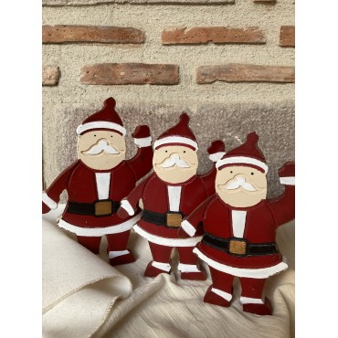 Ahşap Noel Baba  3'lü set