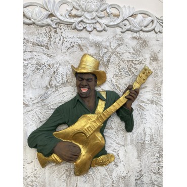 Gitar Çalan Adam Müzisyen,Haki