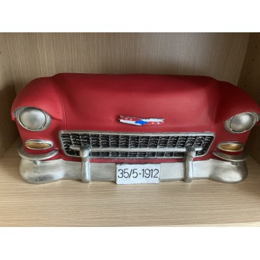 Chevy Duvar Obje Araba,Biblo Kırmızı