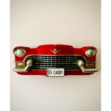 Cadillac Duvar Obje Araba,Biblo Kırmızı