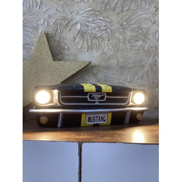 Işıklı Mustang Duvar Obje Araba