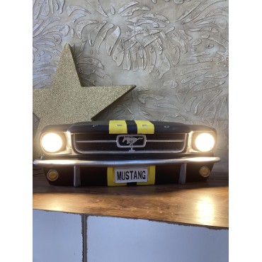 Işıklı Mustang Duvar Obje Araba