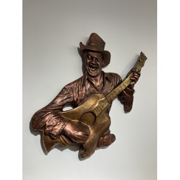Gitar Çalan Adam Müzisyen,Bakır