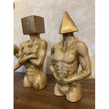 Geometrik Kafalar ,Heykel Biblo