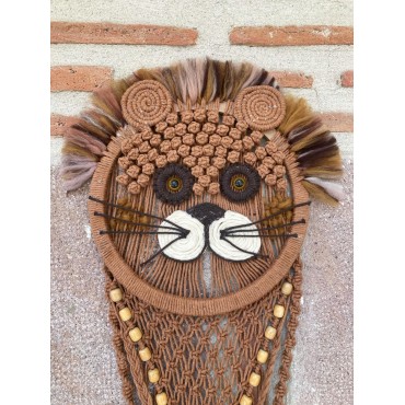 Makrome Kedi Duvar Süsü