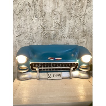 Isıklı Chevy Duvar Obje Araba,Mavi